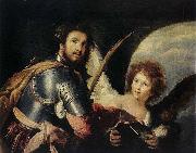 Bernardo Strozzi St Maurice and the Angel Spain oil painting artist